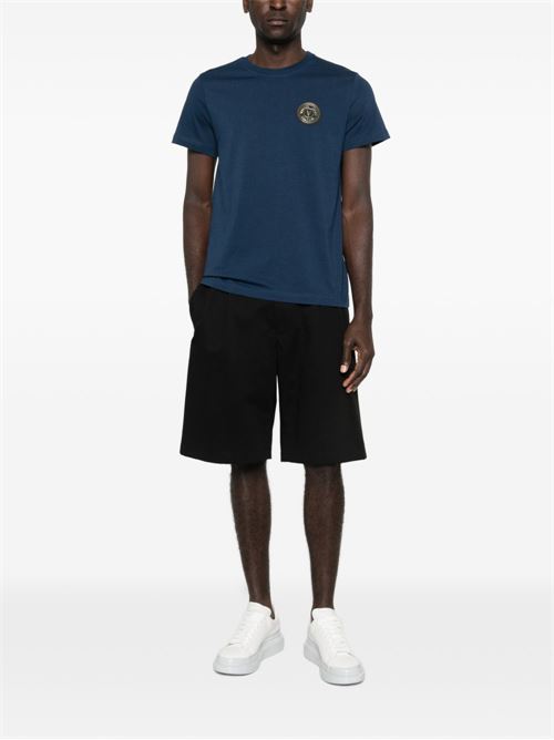 T-shirt uomo maniche corte con patch logo Versace jeans Couture | 80GAHT03CJ00TG83